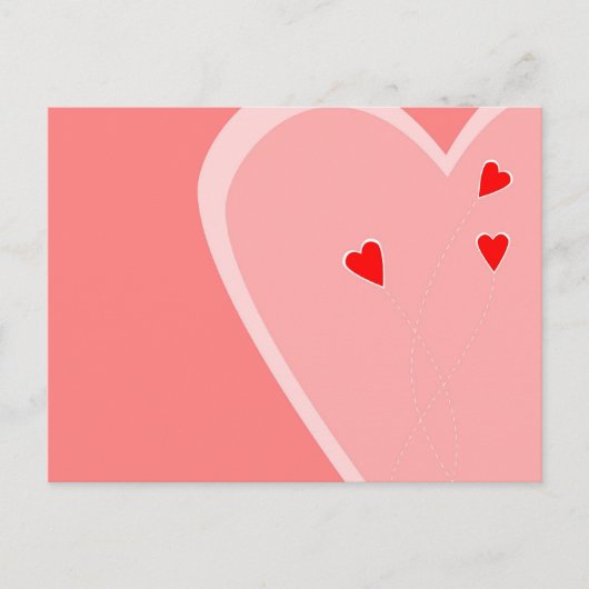 Briefkaart Rode harten (Voorkant)