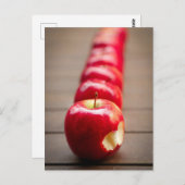 Briefkaart rode juicy appels (Voorkant / Achterkant)