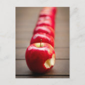 Briefkaart rode juicy appels (Voorkant)