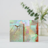 Briefkaart-Rode Kite in de windcollage Briefkaart (Staand voorkant)