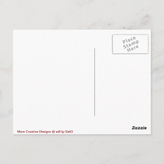 Briefkaart Rode Kruisservice Vlag (Achterkant)