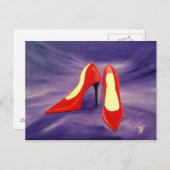 Briefkaart Rode schoenen (Voorkant / Achterkant)