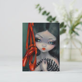 briefkaart "Rode schoenen" (Staand voorkant)