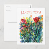 Briefkaart rode tulp (Voorkant / Achterkant)