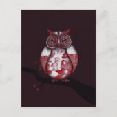 Briefkaart rode wilde struikvogels (Voorkant)