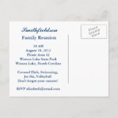 Briefkaart rode witte en blauwe reünie (Achterkant)