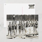 Briefkaart roeiteam (Voorkant / Achterkant)