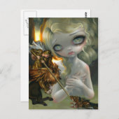 briefkaart "Roger en Angelica" (Voorkant / Achterkant)