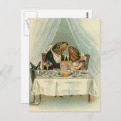 Briefkaart "Romantic Dinner for Frogs" (Voorkant / Achterkant)