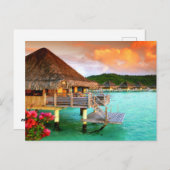 Briefkaart - Romantic Resorts Tahiti Bora (Voorkant / Achterkant)