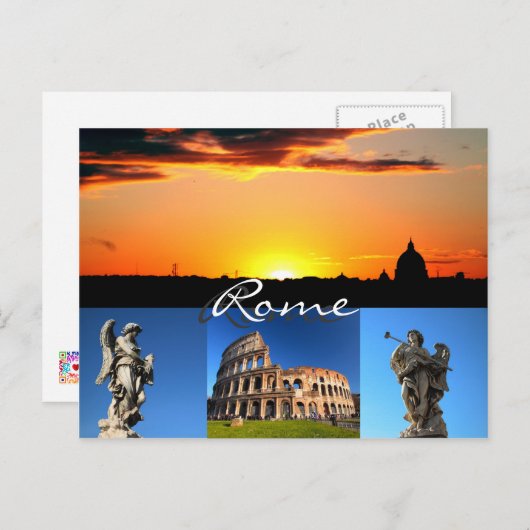 Briefkaart Rome (Voorkant / Achterkant)