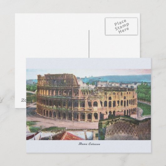  Briefkaart Rome Colosseum (Voorkant / Achterkant)