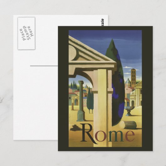  briefkaart Rome Italië (Voorkant / Achterkant)