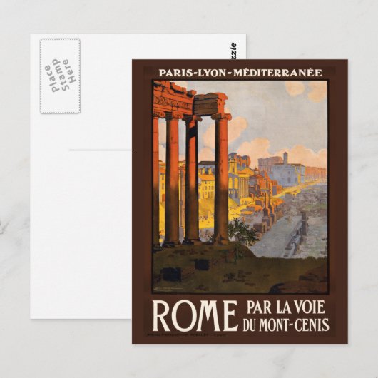  briefkaart Rome Italië (Voorkant / Achterkant)