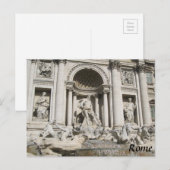 briefkaart Rome Italië Trevi (Voorkant / Achterkant)