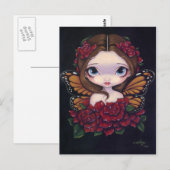briefkaart "Roos Fairy" (Voorkant / Achterkant)