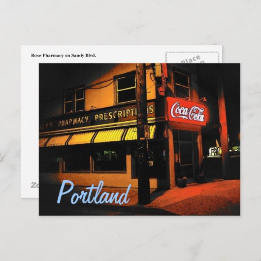 Briefkaart Roos Portland (Voorkant / Achterkant)