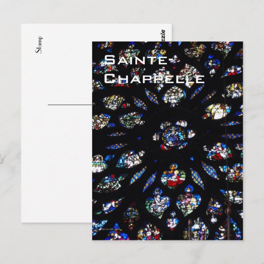 Briefkaart Roos sainte-Chappelle (Voorkant / Achterkant)