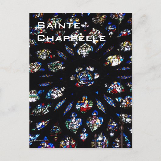 Briefkaart Roos sainte-Chappelle (Voorkant)