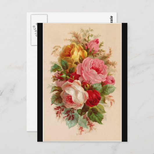 Briefkaart - Rose Bouquet (Voorkant / Achterkant)