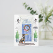 Briefkaart rottweiler Moving Announcement (Staand voorkant)