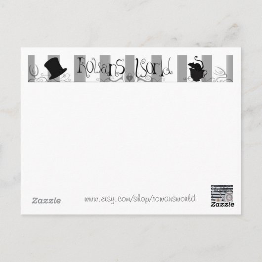 Briefkaart Rowansworld Alice (Achterkant)