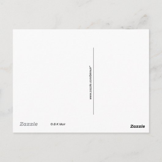 Briefkaart - Roze Guara (Achterkant)