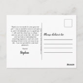 Briefkaart Rugged Woodsy Photo Graduation Party (Achterkant)