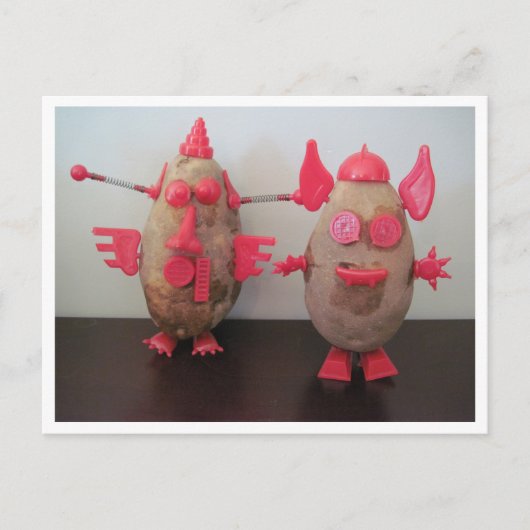 Briefkaart Ruimteaardappelen (Voorkant)