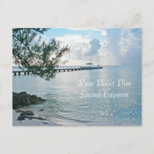 BRIEFKAART, "RUM POINT PIER, GRAND CAYMAN" BRIEFKAART