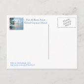 BRIEFKAART, "RUM POINT PIER, GRAND CAYMAN" BRIEFKAART (Achterkant)