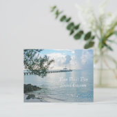 BRIEFKAART, "RUM POINT PIER, GRAND CAYMAN" BRIEFKAART (Staand voorkant)