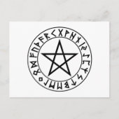 briefkaart Rune Pentacle (Voorkant)