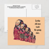 Briefkaart Russische dollar (Voorkant / Achterkant)