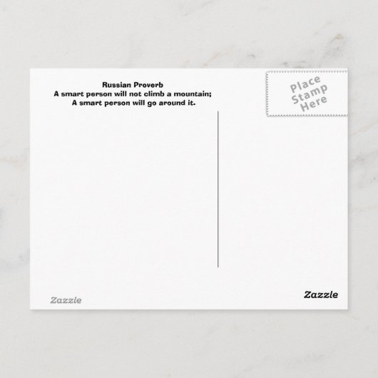 Briefkaart Russische dollar (Achterkant)