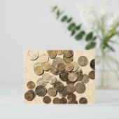 Briefkaart Russische munten (Staand voorkant)