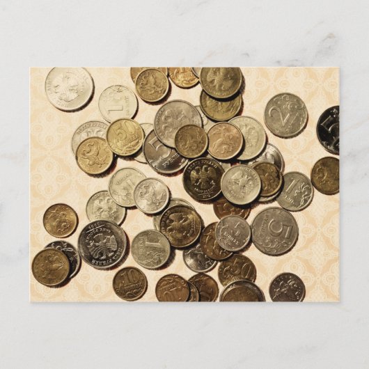 Briefkaart Russische munten (Voorkant)