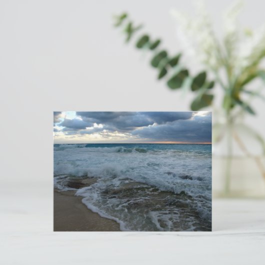 briefkaart ruwe wateren (Staand voorkant)