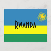 Briefkaart Rwanda-vlag (Voorkant)