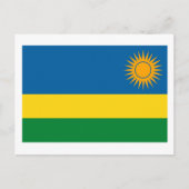 Briefkaart Rwanda-vlag (Voorkant)