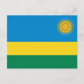 Briefkaart Rwanda-vlag (Voorkant)
