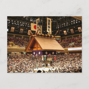 Briefkaart Ryogoku Kokugikan in Sumida, Tokio, Jap