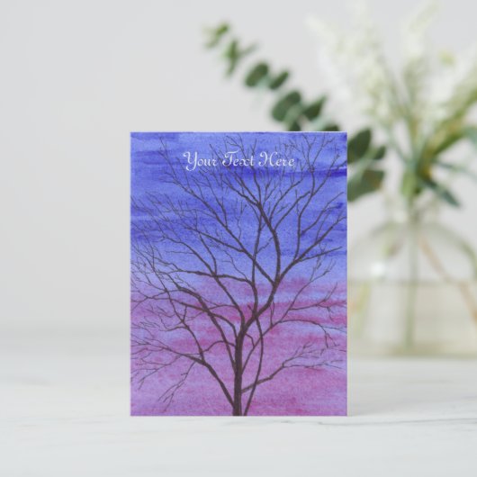 Briefkaart 's avonds (Staand voorkant)