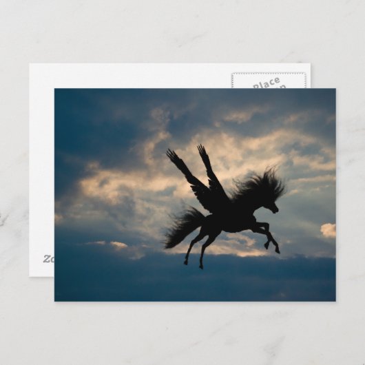 Briefkaart 's avonds (Voorkant / Achterkant)