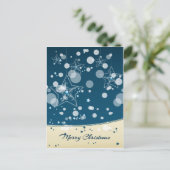 Briefkaart 's nachts voor onvoorziene kerst (Staand voorkant)