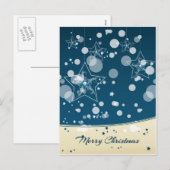 Briefkaart 's nachts voor onvoorziene kerst (Voorkant / Achterkant)