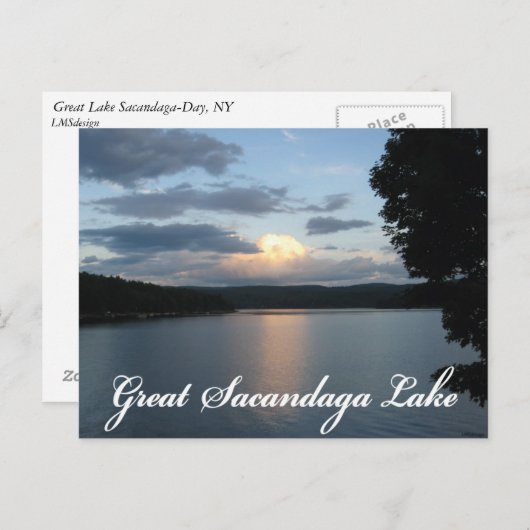 Briefkaart Sacandaga Clouds (Voorkant / Achterkant)