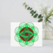 briefkaart "Sacred Heart Chakra" (Staand voorkant)