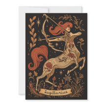 Briefkaart - Sagittarius Celestial Zodiac Art