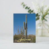 Briefkaart Saguaro Cactus (Staand voorkant)